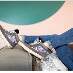 INKKAS Camping Boot – Cactus Floral Longhorn Southwestern Print – Women’s Size 6